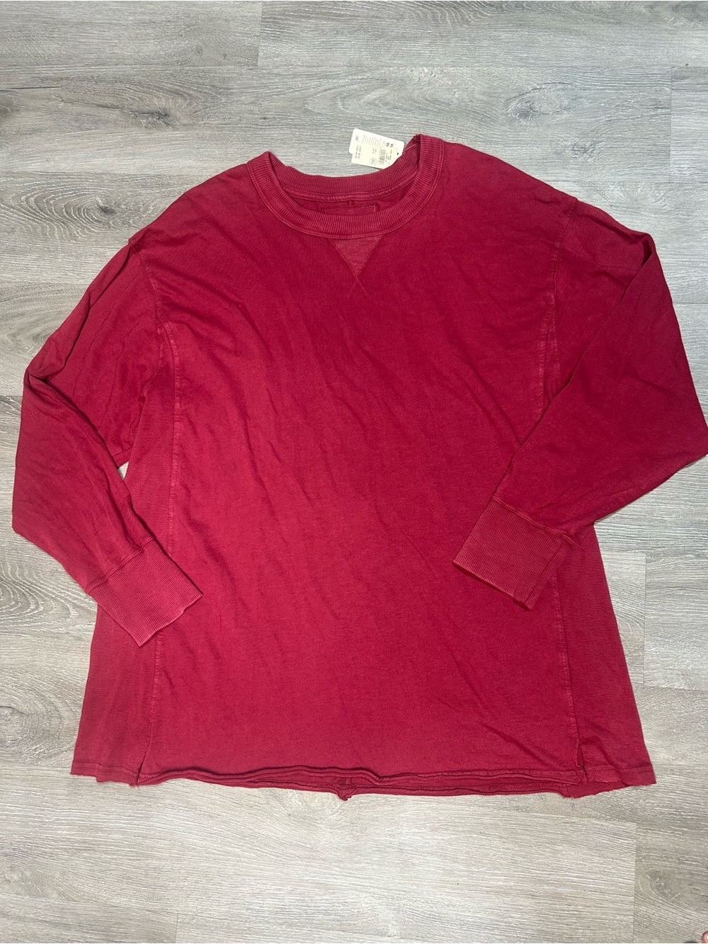 NWT Aerie mens maroon/red long sleeve shirt Sz L